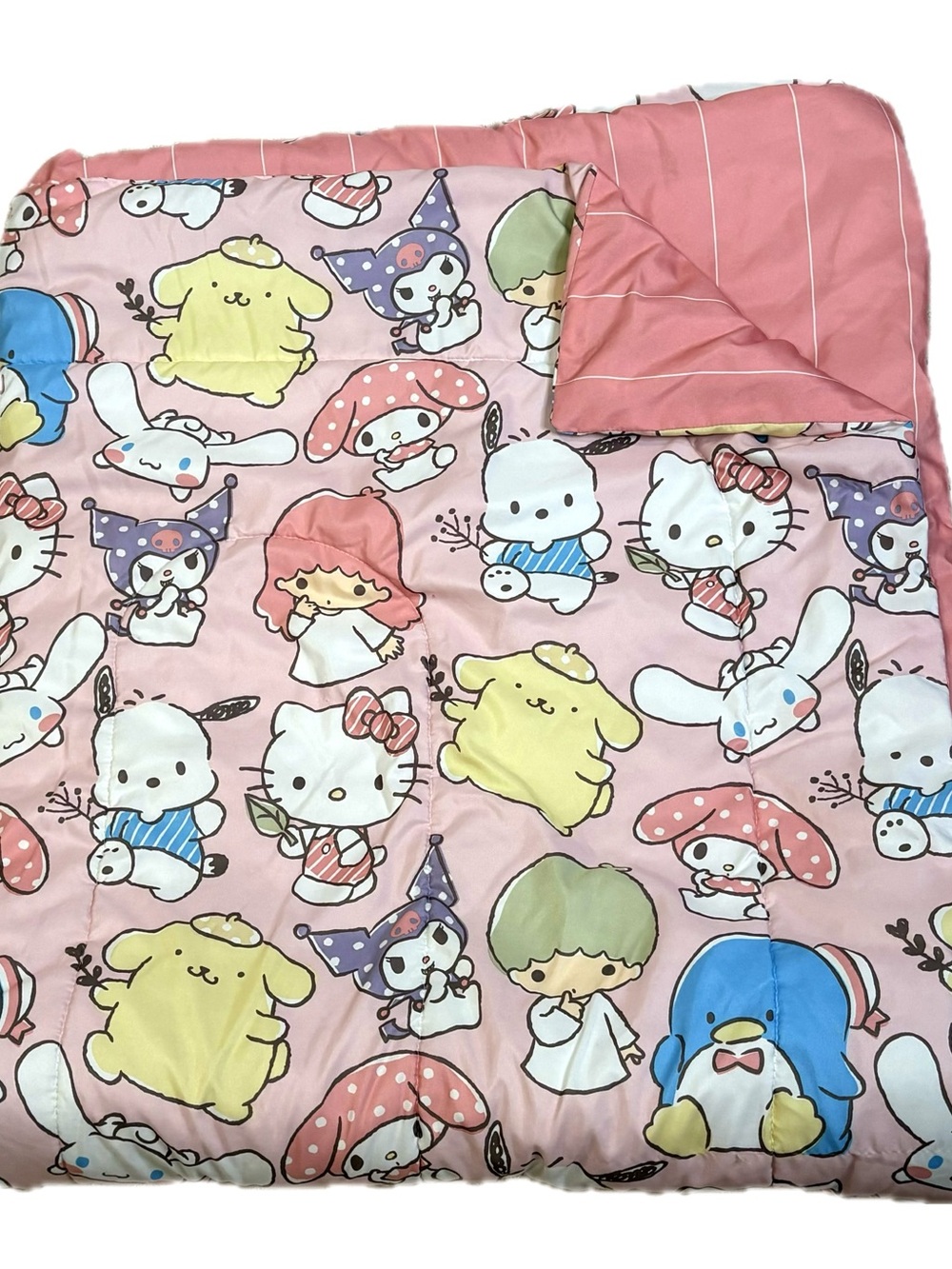 Sanrio Hello Kitty Reversible Comforter Twin Size Pompompurin Cinnamoroll Kuromi